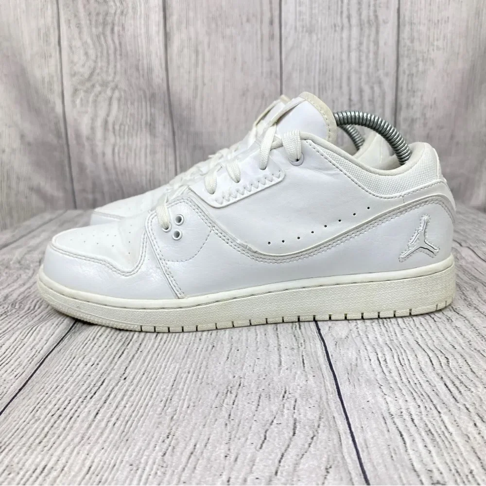 Nike Youth‎ Jordan 1 Flight 2 Low Sneakers White Girls 7Y 654952-100